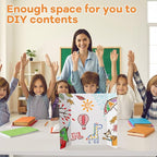 Ctosree 150 Pcs 14 * 22 Inch Tri Fold Poster Board Bulk, Science Fair Project - Image 5