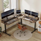 FLEXISPOT 71'' L Shaped Standing Desk Electric Corner Table - Image 2