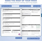 Clever Fox Planner Large – Undated Weekly & Monthly Planner - Image 6