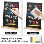 BOUBONI 2 Pack Small Chalkboard Signs - Image 4