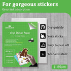 MECOLOUR Clear Sticker Paper Printable Vinyl - Image 2