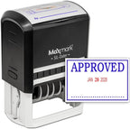 MaxMark Large Self-Inking Rubber Date Office Stamp by Maxmark
