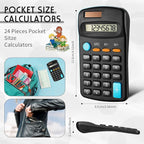 Flutesan 24 Pieces Basic Mini Calculators Bulk - Image 2