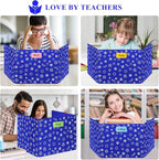Blue 24-Pack Desk Dividers for Students, Waterproof Plastic Study Carrel Divider - Image 6