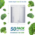 Amiff Silver Thermal Bubble Mailer, 11 x 15 Inches. 50 Pack Metallic Bubble - Image 2
