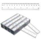 150 Pcs 6 Inch Ruler Clear Plastic Rulers Bulk by DIVINA+VITAE