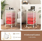 RELAX4LIFE 6-Drawer Rolling Storage Cart - Image 5