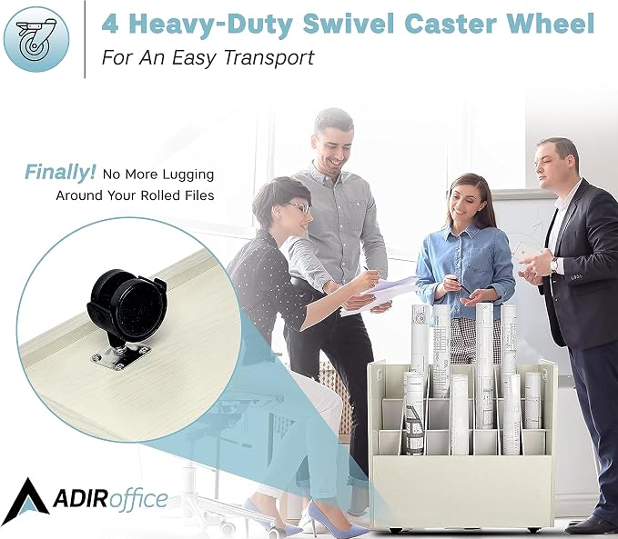 AdirOffice Adir Blue Print Storage Organizer - Image 4