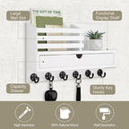Lucundm Key Holder Wall Mount, Mail Holder - Image 2