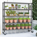 Homdox 5 Tier Heavy Duty Metal Wire Shelving - Image 4