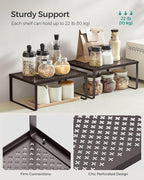 SONGMICS Spice Racks, Countertop Organizers, Shelf Risers, Expandable - Image 5