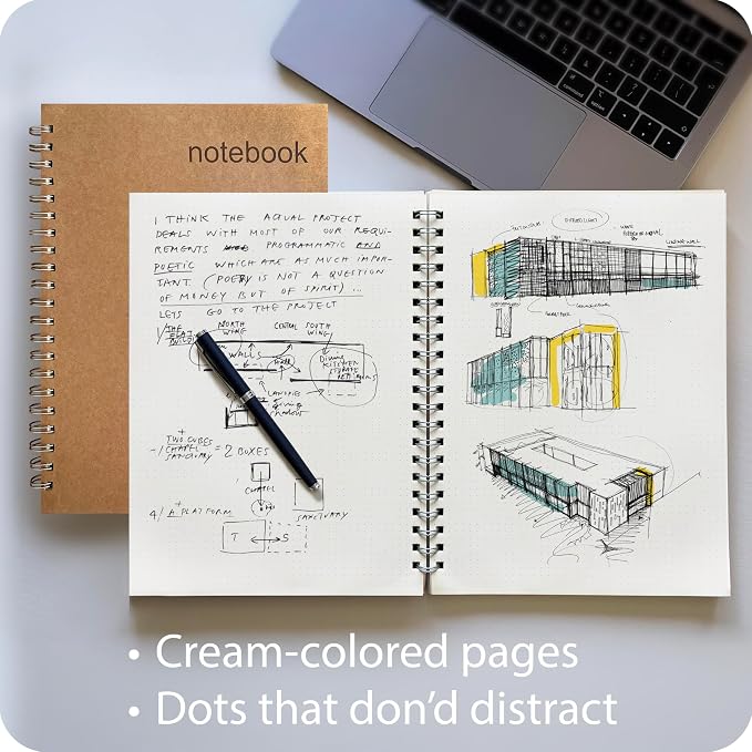 le vent 2-Pack A4 Dot Grid Spiral Notebooks - Image 5