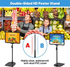 4Pack Sign Stand for Display 8.5 x 11, Adjustable Poster Stand for Table Top & - Image 4