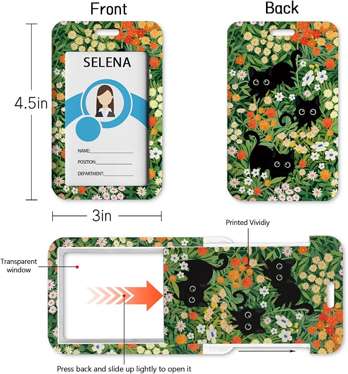 Cute Cats Lanyards for ID Badges, Badge Holder - Image 4
