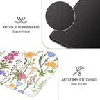 Auhoahsil Mouse Pad, 12 x 10 in Simple Flower Theme Computer Mouse Pad - Image 5