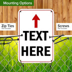 Custom Arrow, Custom Directional Sign, Up Arrow, 12x18 Inches, 55 mil thick - Image 5
