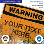 Custom Warning Sign, OSHA Sign, 18x24 Inches, 3M EGP Reflective .080 Aluminum - Image 5