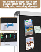 Mifuro 26"x20" Enclosed Bulletin Board, Lockable Weather-Resistant Aluminum - Image 6