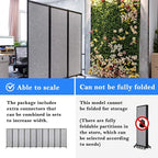 Upgrade Version Room Partition and Divider, Freestanding Rolling Dividers - Image 3