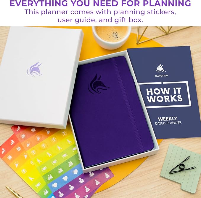 Clever Fox Dated Planner 2026-2027 – Weekly Life Planner Notebook - Image 3