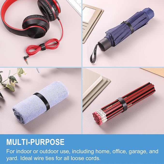 1, Cable Straps | Hook & Loop Cord Organizer, Cable Management - Image 6