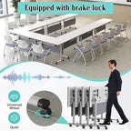 Conference Table, 55.1''Folding Conference Room Table - Image 5