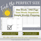 Life Charge Weekly To Do List Planner Notepad, 60 Page Task Planning Pad - Image 2