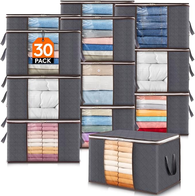 Lifewit 30 Pack Clothes Storage Bins by Lifewit