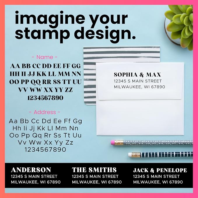 ExcelMark Personalized Return Address Stamp – Custom Self Inking Rubber Stamp - Image 3