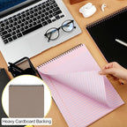 Resurhang 6 Pcs Legal Pad Top Spiral Bound Notebook 70 Sheets Double Sided - Image 3