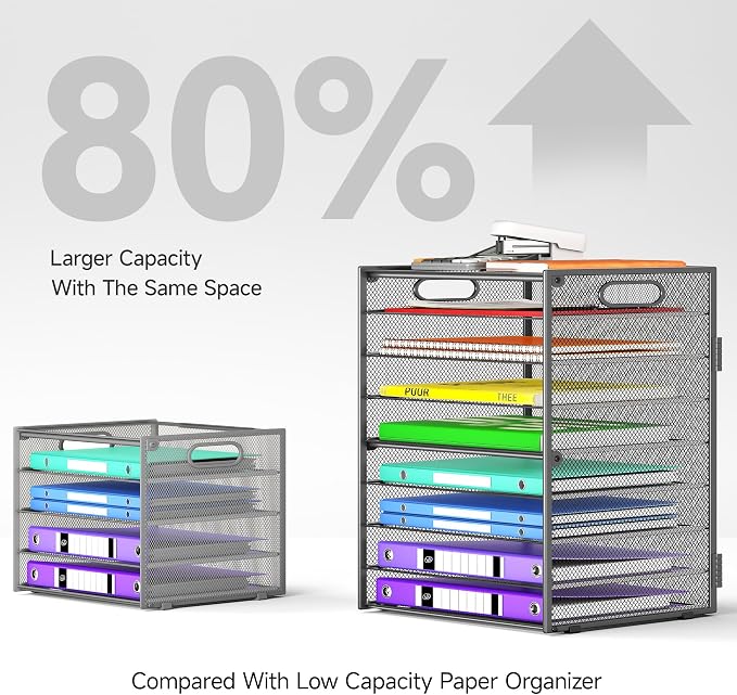 Cawukege 9 Tier Paper Organizer - Image 3