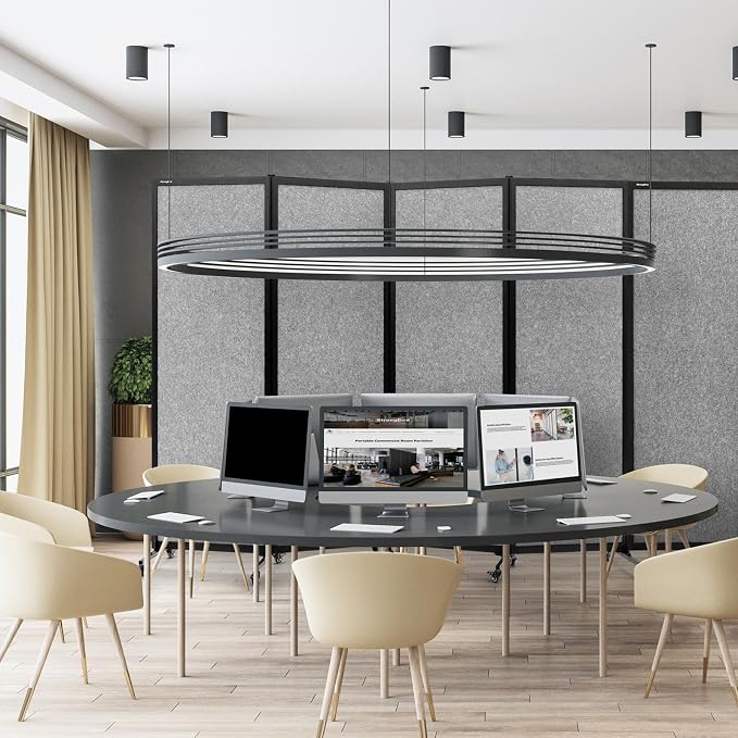 Upgrade Version Room Partition and Divider, Freestanding Rolling Dividers - Image 5