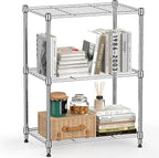 M MZG 450 lbs Wire Storage Shelving 3-Tier Utility Shelving Unit Steel by MEIGAOPLASTICANDMETALHKCOLIMITED