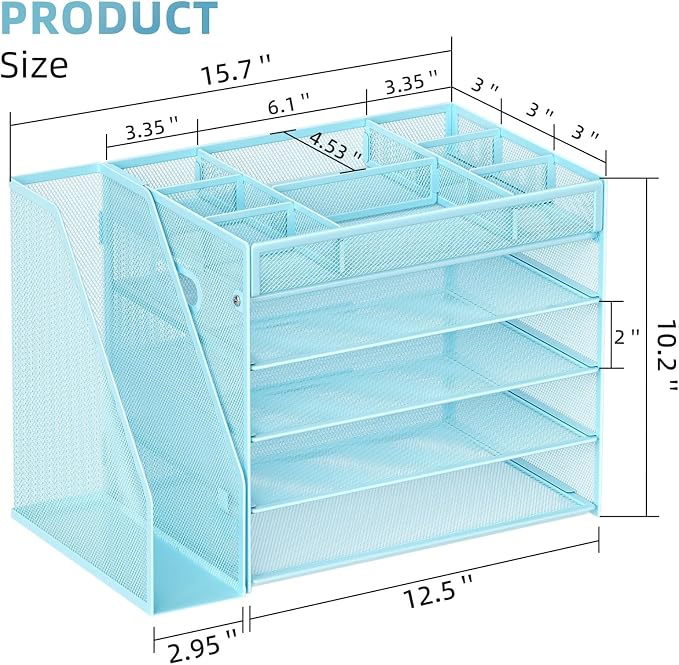 Marbrasse 5-Tier Desk Organizer - Image 2