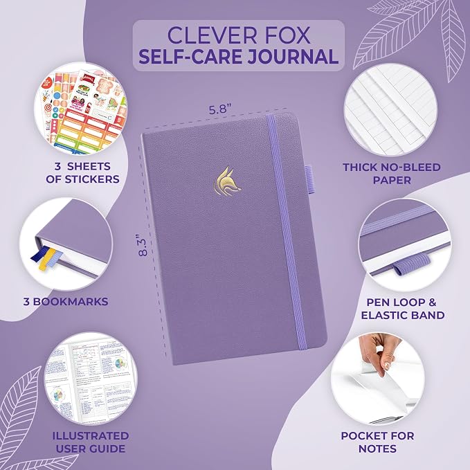 Clever Fox Self-Care Journal – Daily Reflection Notebook – Mental Health & - Image 5