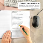 Clever Fox Password Book with alphabetical tabs. Internet Address Organizer - Image 5