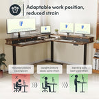 FLEXISPOT 63" L Shaped Standing Desk Electric Corner Table - Image 5
