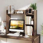 Tangkula Desktop Bookshelf, Countertop Storage Hutch - Image 2