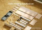 Claiks Standing Desk with Drawers, Stand Up Electric Standing Desk Adjustable - Image 7