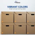 Perco Fluorescent Orange 1-Inch Perforated Circle Dot Sticker Labels—10 Rolls - Image 6