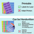 240 PCS Colored Labels Stickers 3 x 2 Inch Rectangular Moving Labels 8 Colors - Image 4