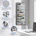 EasyPAG Wall File Holder 14 Tier Mesh Hanging Folder Organizer - Image 2