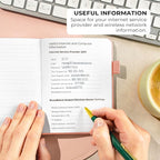 Clever Fox Password Book with alphabetical tabs. Internet Address Organizer - Image 5