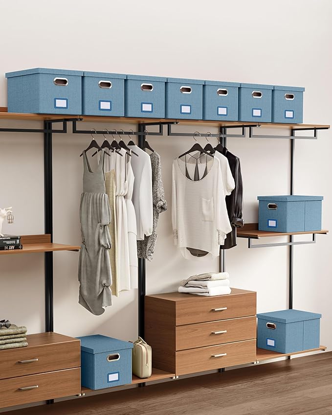 Oterri File Organizer with Lid, File Box, File Cabinet - Image 7