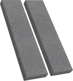 2 Pack 2" Thick Acoustic Panels, 47.24" X 11.81" Fiberglass Wall Panel by UMIACOUSTIC