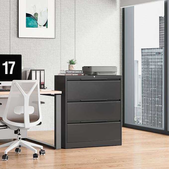Bestoo 3-Drawer Lateral File Cabinet - Image 2