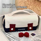 Fiaoudm Cute Bow Pencil Case – Durable Single Compartment Stationery Organizer - Image 6