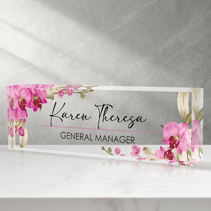 Personalized Desk Name Plate by Unknown