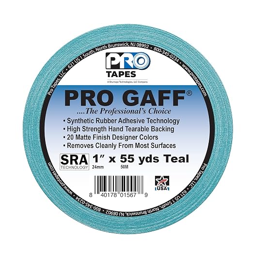 1" Width ProTapes Pro Gaff Premium Matte Cloth Gaffer's Tape - Image 2
