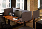 Stand Up Desk Store ReFocus Raw Clamp-On Acoustic Desk Divider Mounted Privacy - Image 6